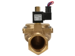Válvula Solenóide Elétrica Brass Laxiscreed Normalmente Aberta Para Água E Ar