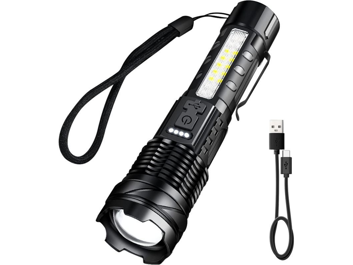 Lanterna Led Linjou Recargável 7 Modos Usb-c Bateria 1500mah Classe Energética A+++
