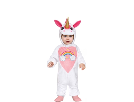 Fato de Bebé GUIRCA Unicórnio Arco-Íris Rosa Bebé (12 - 18 meses)