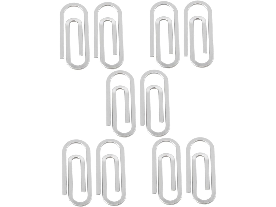 Conjunto De 5-porta Papéis Com Clipe Dinheiro, Porta Moedas Com Clipe Notas, Carteira Fina Em Aço Inoxidável