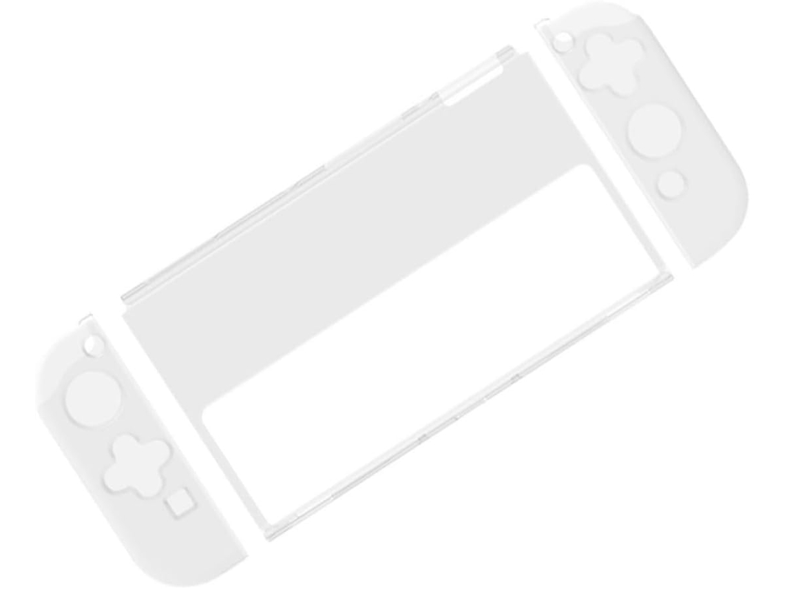 Conjunto 1 Protetora Transparente Tpu Controles Console Switch Oled Resistente Arranhões Impactos Compatível GOKOCO