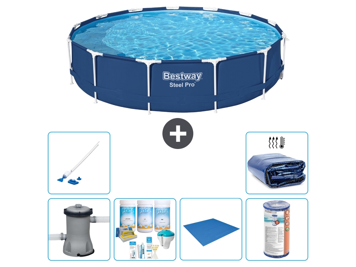 Bestway Piscina Bestway Steel Pro Redonda - 396x84 Cm - 7-peças S21612
