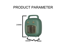 Aquecedor de ambiente (potência de 800 W, aquecedor cerâmico PTC, indução pelo corpo humano, baixo ruído, distância de detecção de 6 a 8 metros)