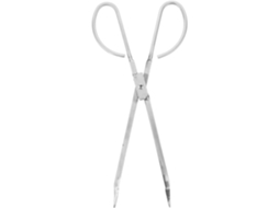 Pinça Para Lenha Gadpiparty Em Aço Inoxidável 36cm 14pol – Ferramenta Cinzas De Churrasco Rastelo Carvão Lareira Externa