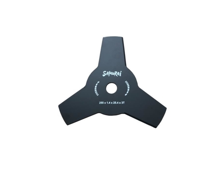 Disco para Roçadeira 3 Dentes Ø 255 Mm Furo Ø25,4Mm Aço Carbono SAMURAI