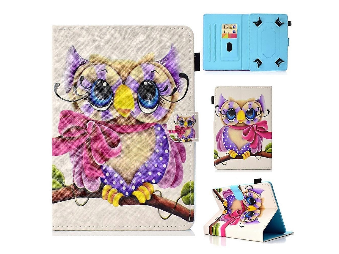 Capa de couro universal Webake com costura colorida para tablet