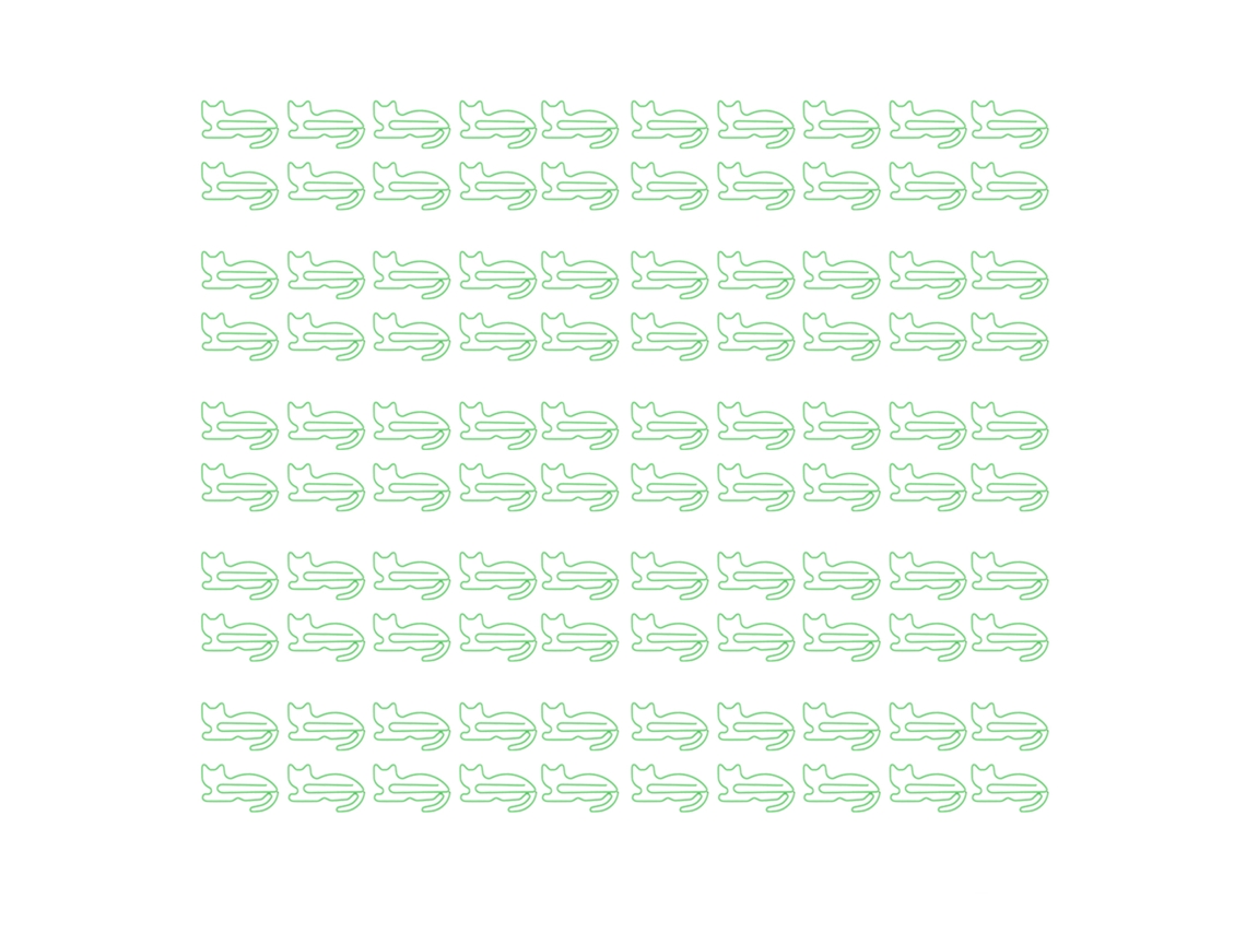 100 Clipes De Papel Animalitos Divertidos Marcadores Organização Documentos Clipes Bonitos Verdes