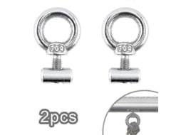 2026 2 Taponeras de Acero Inoxidable 304 para Rail de Toldo Caravana Autocaravana Campervans Protección Contra Viento