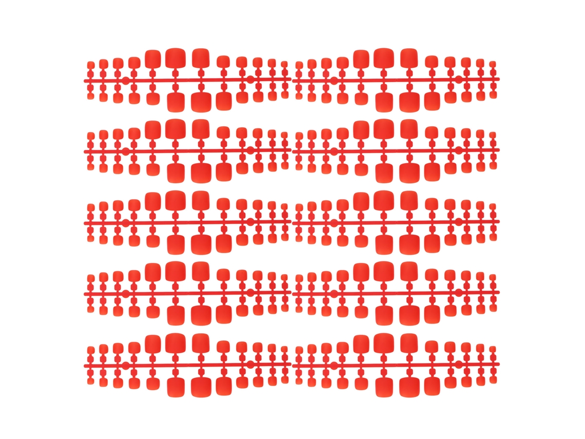 240pcs Ponteiras Falsas De Unha De Pé Com Efeito Matte Red Capa Completa Para Diy Salão Em Casa Mulheres Artista De Unhas