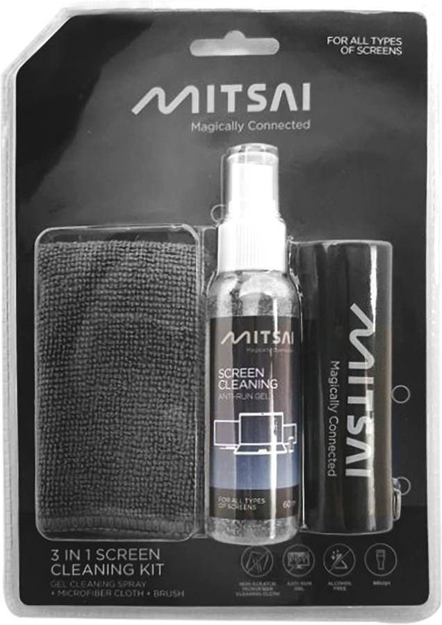 Kit de Limpeza de Ecrã MITSAI 3 em 1 (60ML)