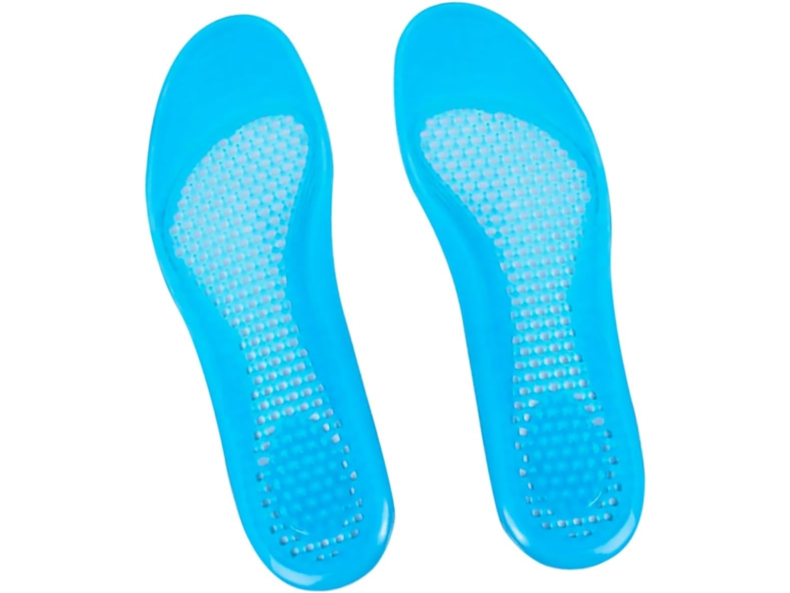 Par De Palmilhas Gel Antiderrapantes Para Exercícios E Esportes, Respiráveis E Confortáveis, Ajustáveis Para Tamanhos