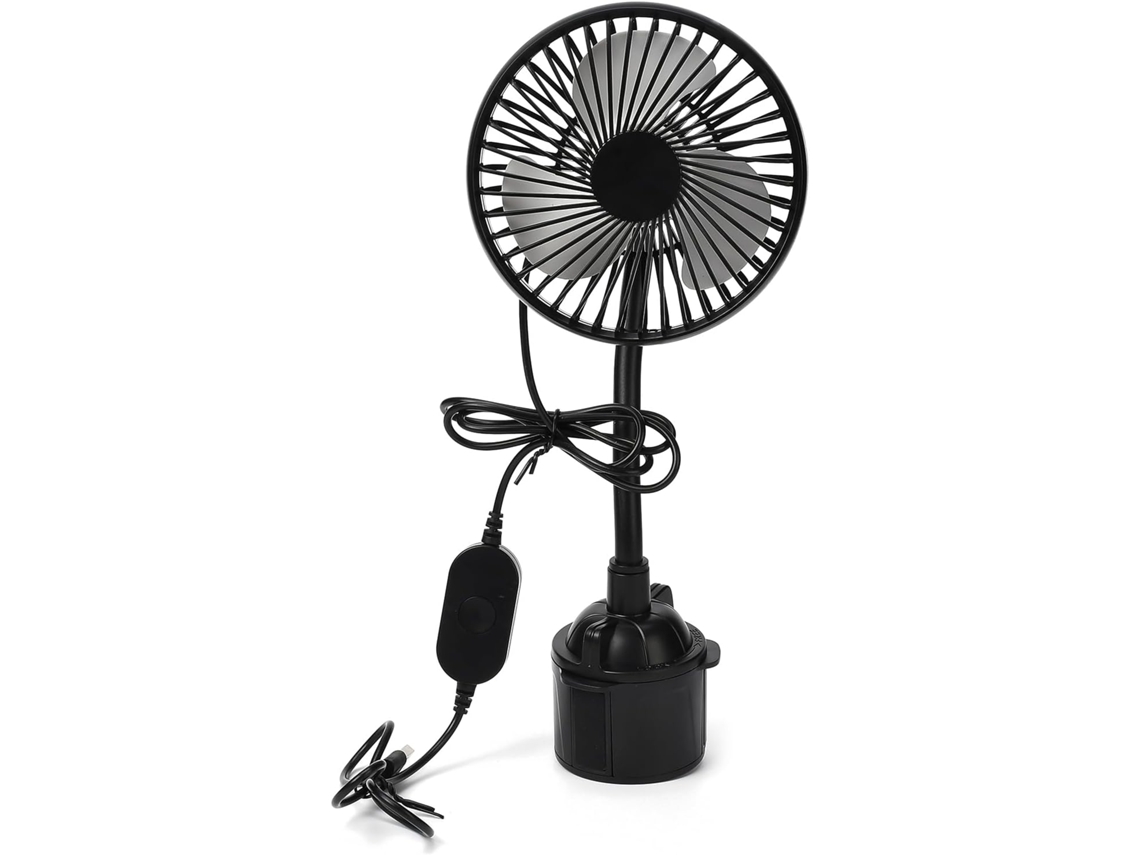 Ventilador Usb Para Carro – 3 Velocidades Ajustáveis, 5v Portátil