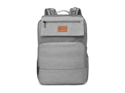 Mochila Maternal, Bolsa para Bebê Multifuncional, com Trocador de Fraldas, Presente para Futuras Mamães SPQMENT (cinza Claro)