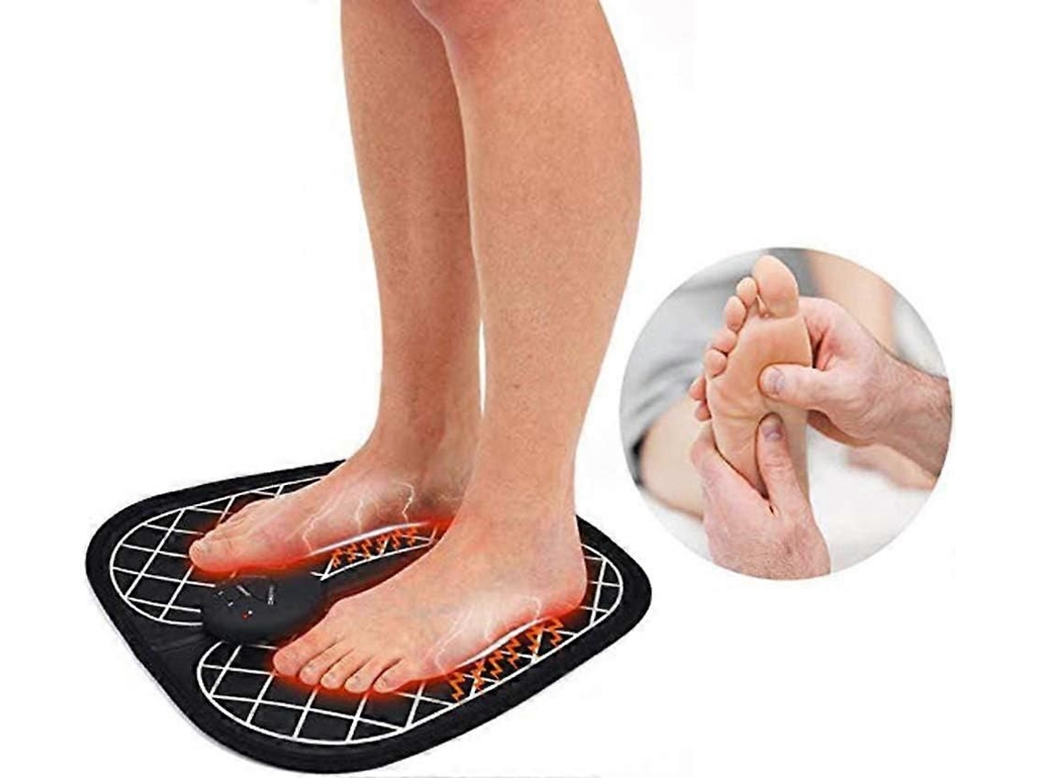 Massageador Elétrico De Pés Exercitador Portátil Ems Almofada Massagem Fisioterapia Inte Ligente