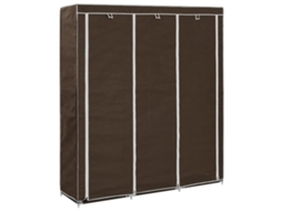 Conjunto 1 Guarda-roupa Vidaxl Marrom Tecido (150 X 45 X 175 Cm)