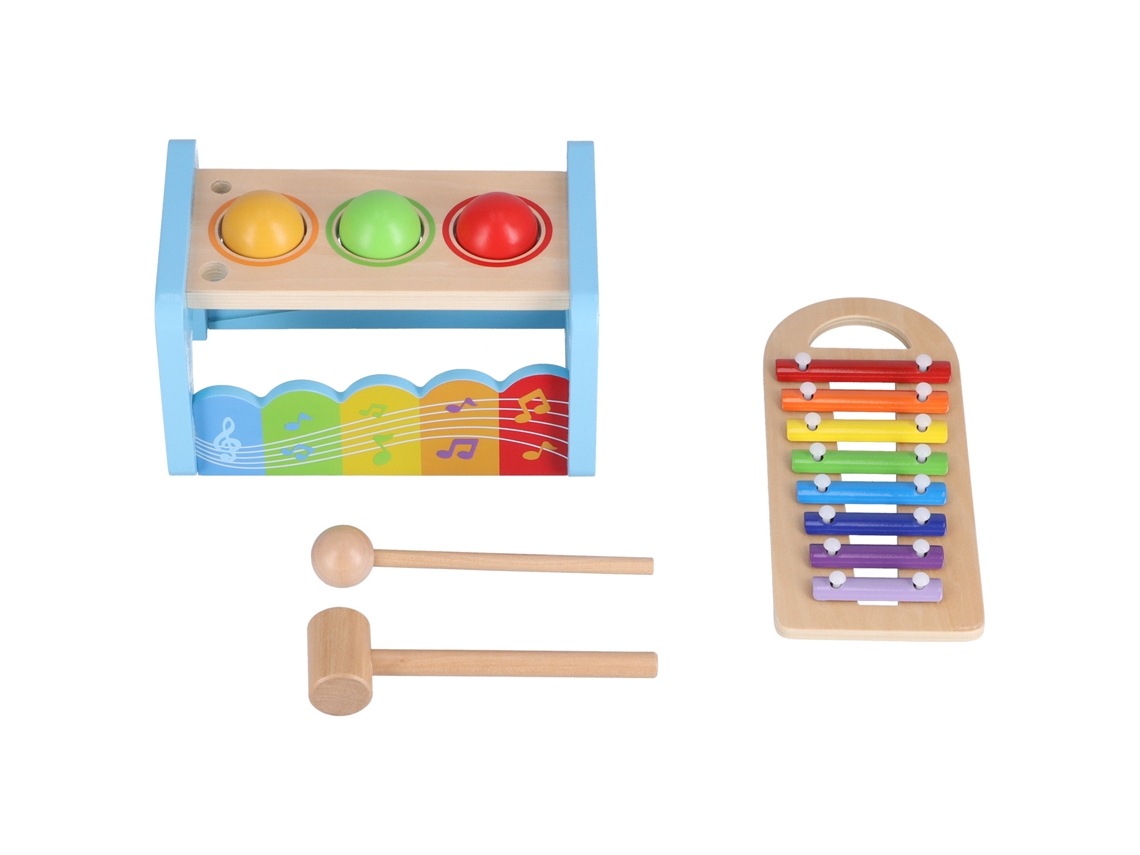Jogo musical de madeira com xilofone deslizante para crianças, brinquedo educativo para a primeira infância, com batidas e martelos.
