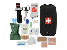 Kit De Emergência, Equipamento Multifuncional De Sobrevivência Ao Ar Livre, Kit De Primeiros Socorros Tático Cuich (preto)