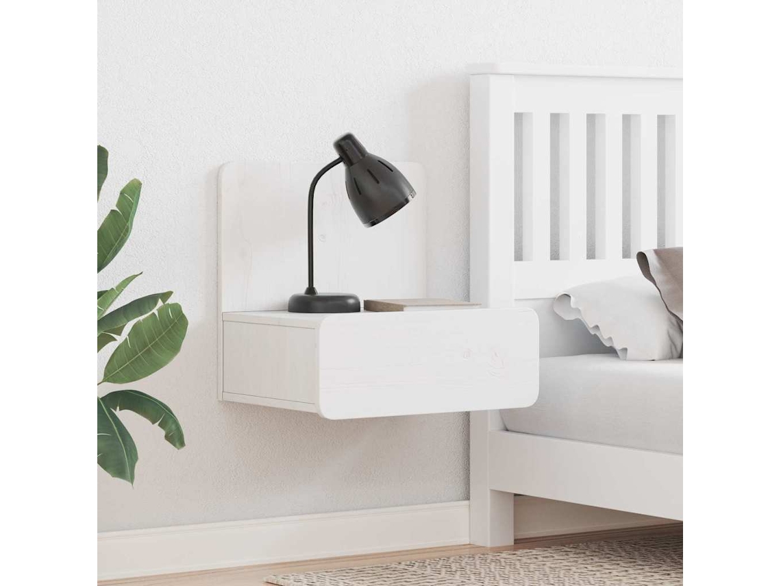 Vidaxl Mesa-de-cabeceira Com Gaveta Branco 44 X 32,5 X 40 Cm
