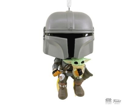 Figura Decorativa Funko Pop! Mandalorian Com Grogu 8 Cm Hallmark