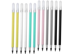 12pièces Crayon Éternel Lot De Réutilisables Crayons Inkless Légers Parfaits
