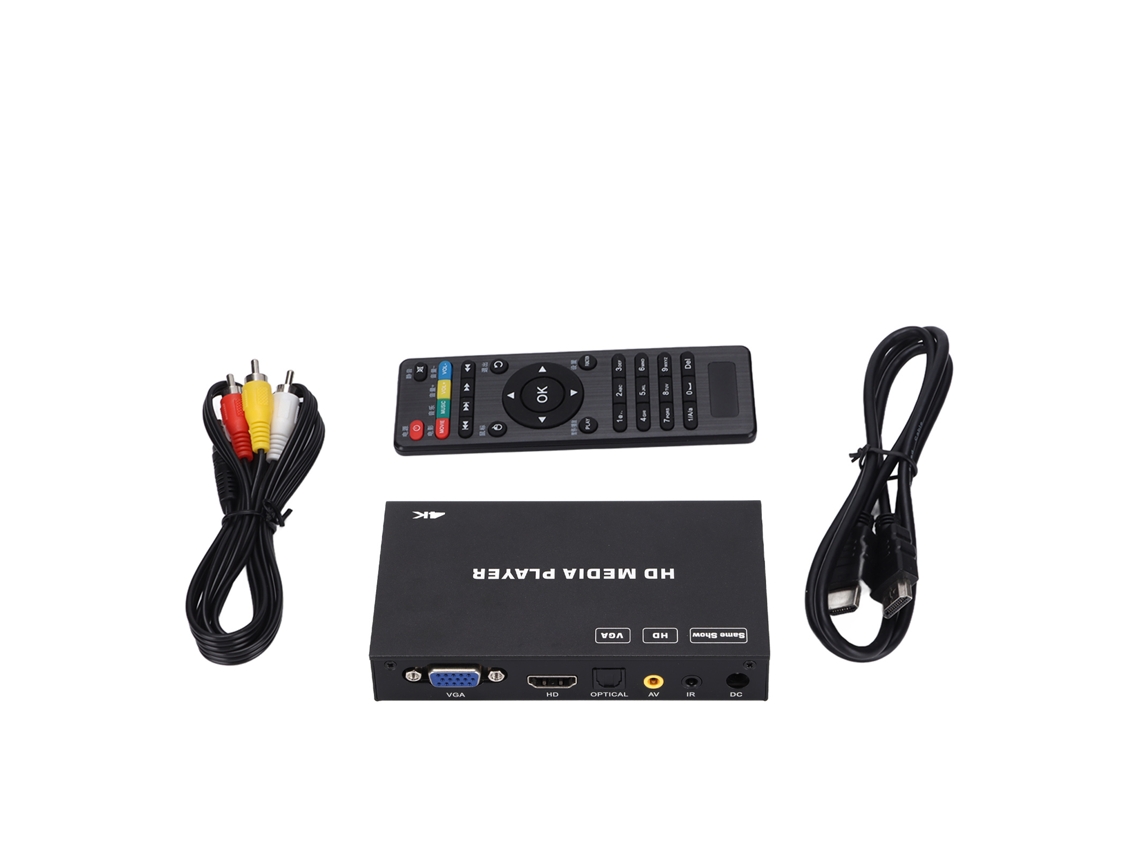 Reprodutor de Mídia 4k Hd LAXISCREED com Controle Remoto