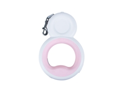 Trela Ajustável Cães, 3m Extensível Retrátil, Lanterna Led, Pequeno/médio, 15kg, Rosa, 5m ZYBLSSBB