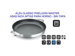 Alza classic paellera master inox 26 s-tapa apta horno