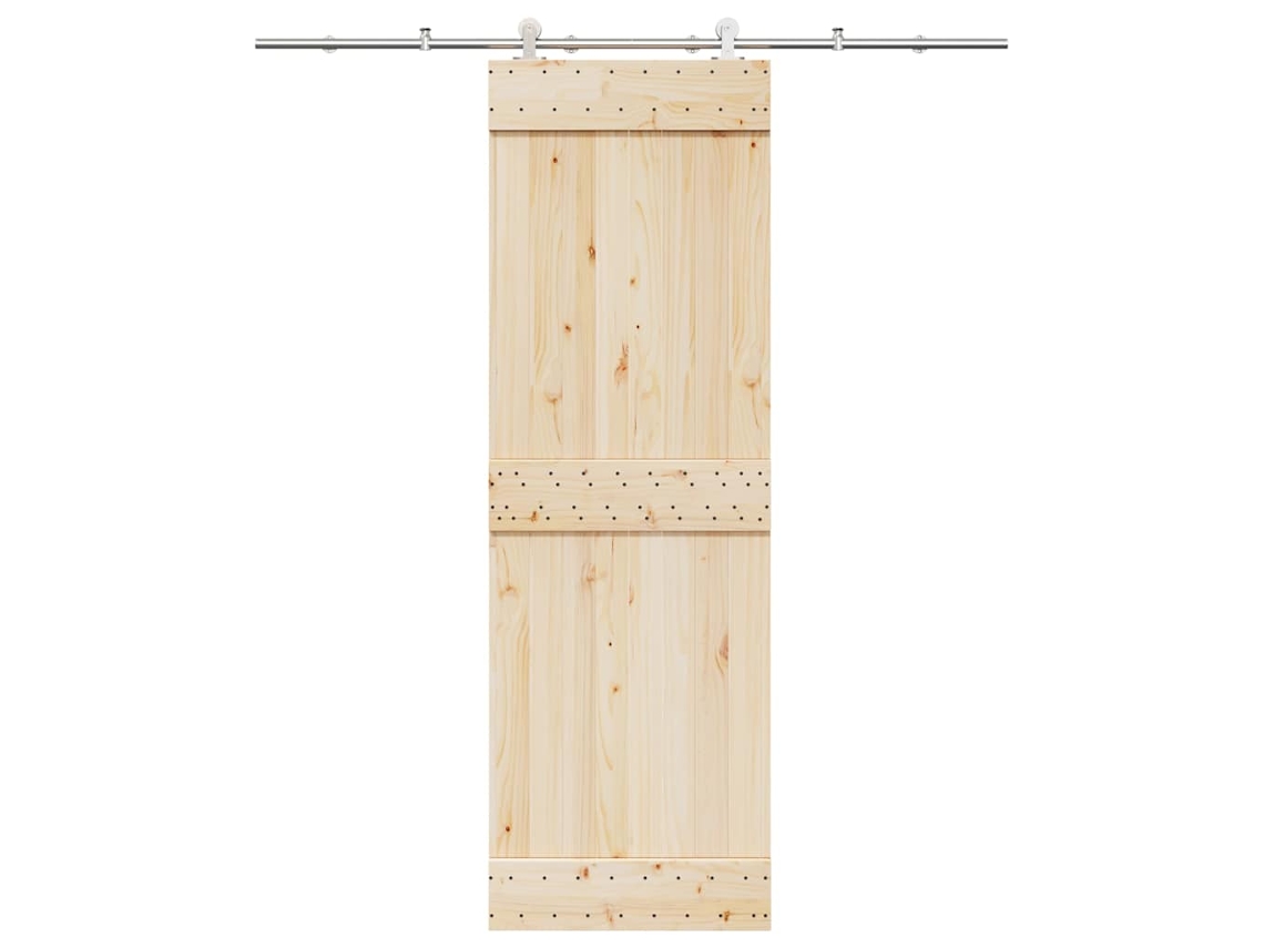 Vidaxl Kit Ferragens P/ Porta Deslizante 200cm Aço Inoxidável Prateado