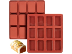 Conjunto De 2 Formas Para Pão E Bolos, Em Silicone, Para Forno, Confeitaria E Preparo Doméstico