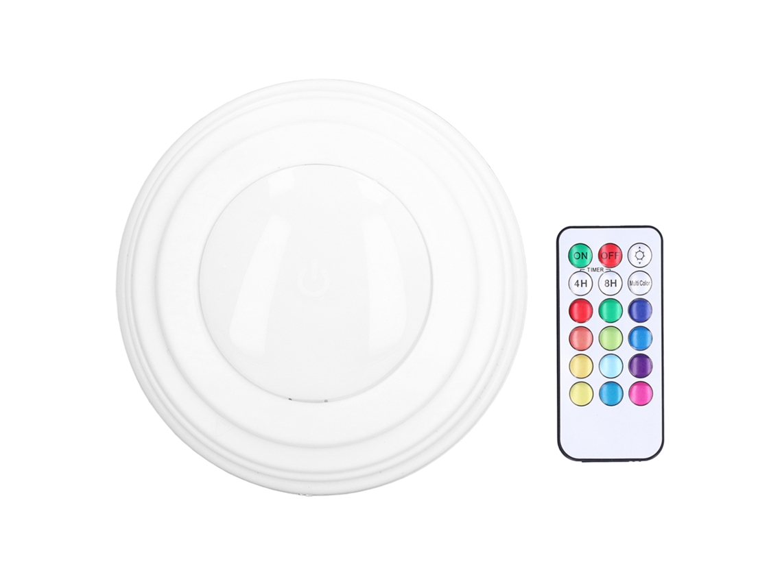 2026 lâmpadas de Puck Led Rgbw com Mudança de Cor Ajustáveis com Controle Remoto para Armários de Cozinha, Armários e Luz Noturna