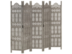 Room Divider, Room Dividers Vidaxl Cinzeto Madeira (n/a)