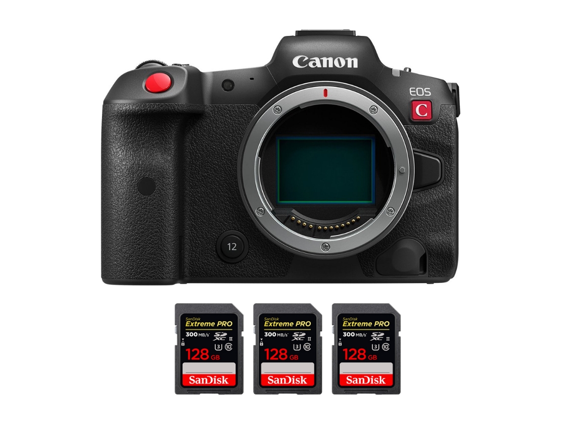 Eos R5 C Corpo + 3 Sandisk 128gb Uhs ii 300mb/s + Ebook “20 Dicas para Fotos Que Impressionam” CANON