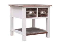 Side Table, Side Tables Vidaxl Marrom Madeira (n/a)