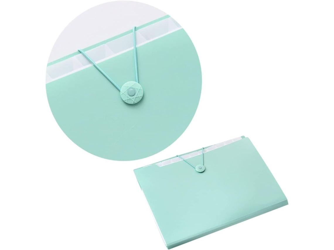 Pasta Expansível Com Fecho De Cordão E Divisórias Com Glitter Organizador Para Escritório E Escola Gokoco