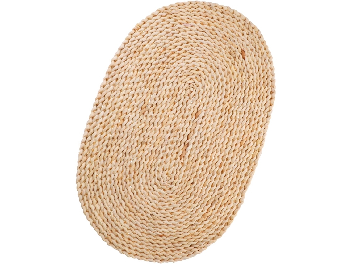 De Toalhas De Mesa Ovais Em Tecido De Junco Natural, Antiderrapantes E Resistentes Ao Calor, Para Mesa De Jantar, Gokoco