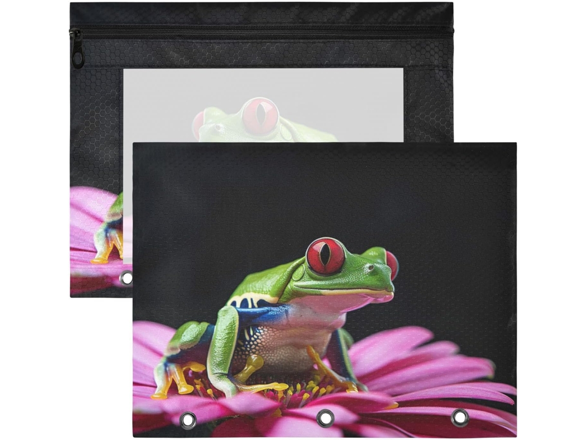 Pasta Frmg Rainforest Tree Frog Com Bolsos Lápis Fichário De 3 Argolas A4 Fecho, Pastas Documentos A0900608a