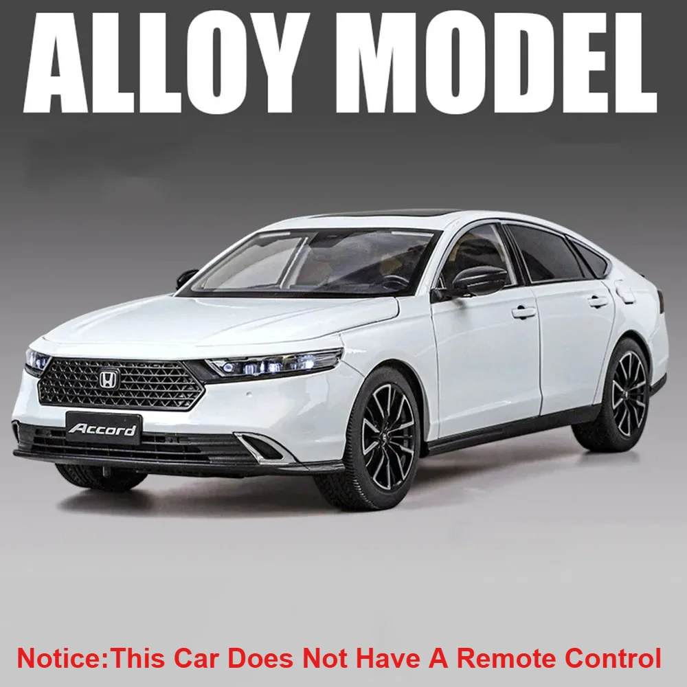 (accord Branco) 1:18 - Miniatura De Carro, Portas Que Abrem, Modelo Em Metal Fundido