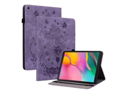 Capa de couro para tablet Webake com estampa de borboleta rosa
