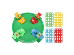 Jogo De Tabuleiro Hungry Frogs Clássico Para Família Brinquedo Para Crianças Com Mais De 3 Anos Prato Verde Grande