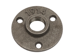 Base De Flange De Ferro Fundido Para Tubo De 65mm Dn15 Com Três Orifícios Da Laxiscreed