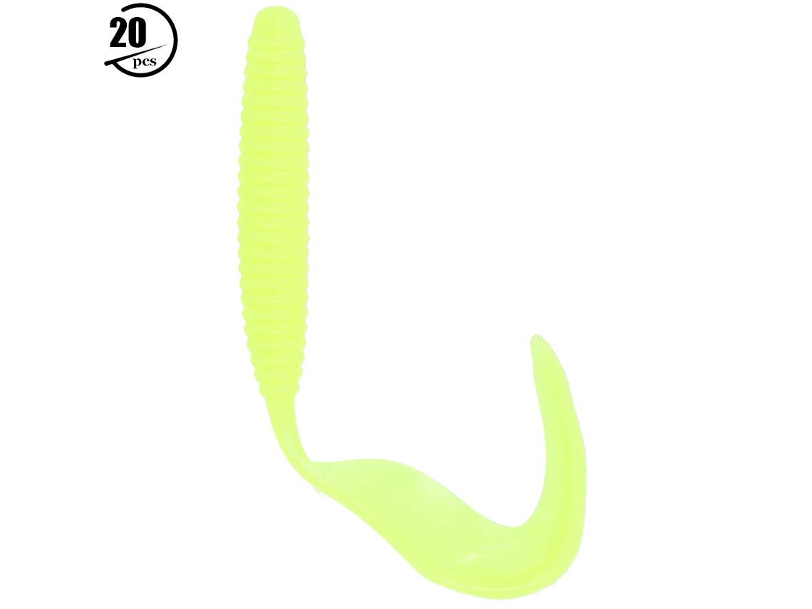 Isca Artificial Rotativa De Inseto Curl-tail Ciano Claro 2un