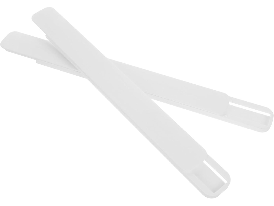 Corrediças Para Gaveta Cabilock, 2 Peças, Em Plástico Branco, Monobloco, Extensão Total, Silenciosas E De Fácil Operação