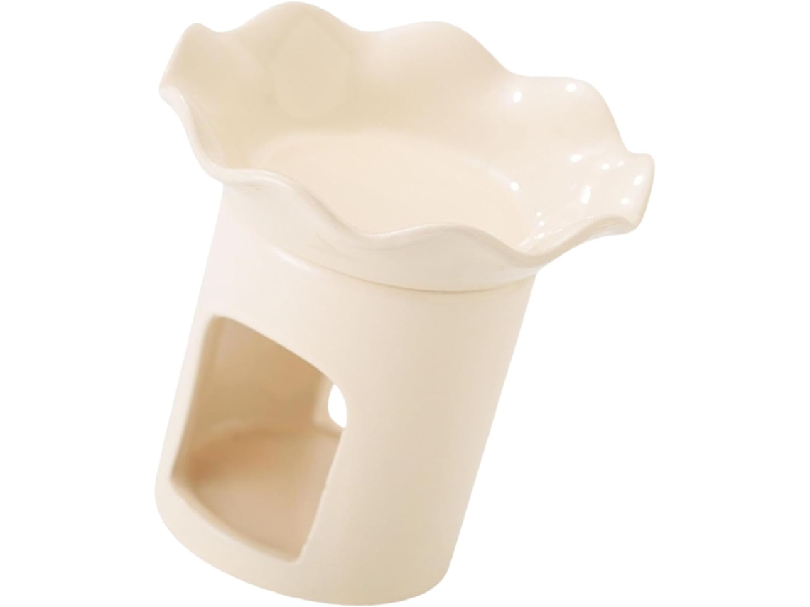 Queimador De Óleos Essenciais Em Cerâmica Em Formato De Flor, Ideal Para Aromaterapia, Perfumes, Decoração