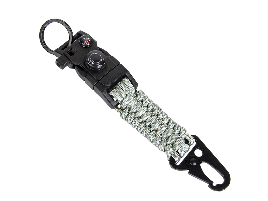 Chaveiro de Paracord 7 núcleos com bússola durável STELASPLEN
