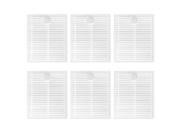 Conjunto De 6 Filtros De Reposição Para Aspirador De Pó Irobot Roomba Combo Essential Y0112. Filtros Laváveis.