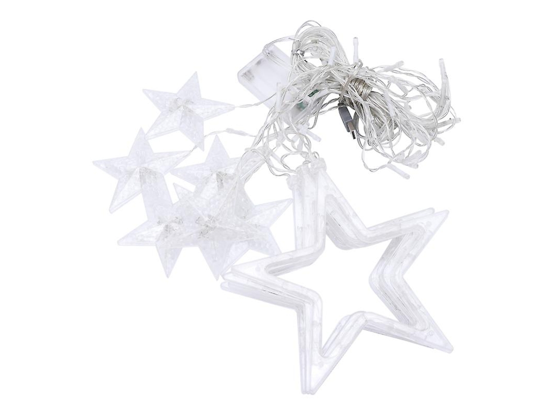 1pcs Luz De Decoração De Estrelas Grandes E Pequenas