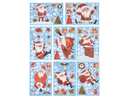 Laxiscreed Pack De 8 Adesivos De Natal Com Padrões Fofos Para Decoração De Janelas E Casa