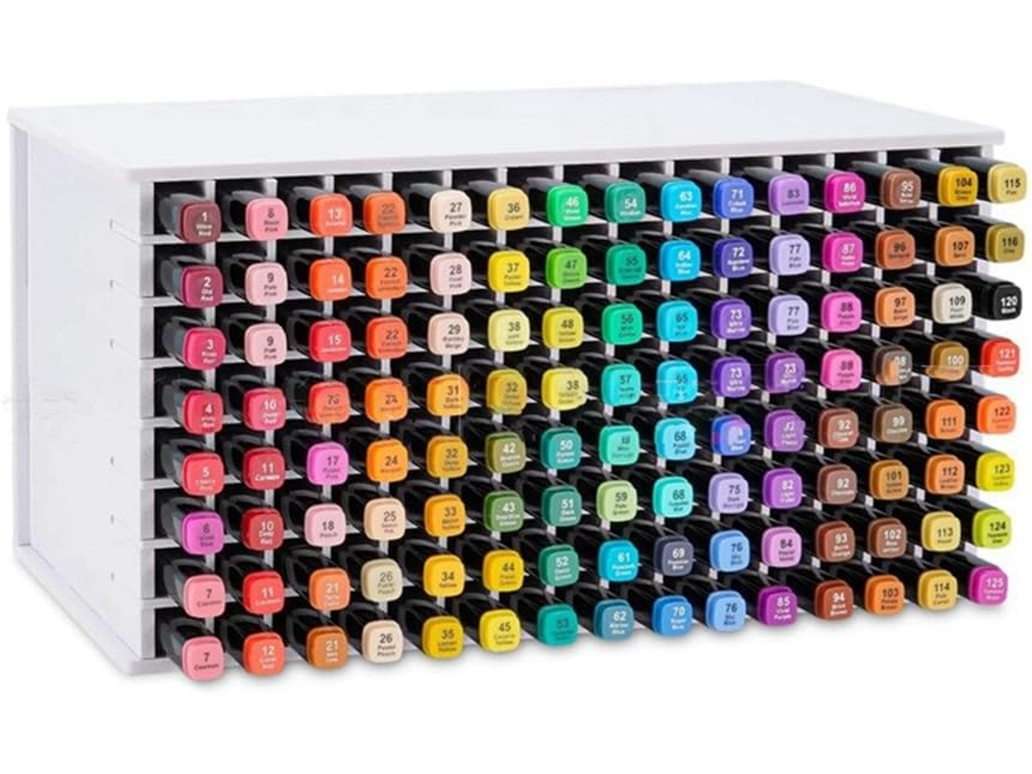 Suporte para Canetas Aquarela para 72 Marcadores, Ideal para Jardim de Infância e Escritório. SFUSHOS