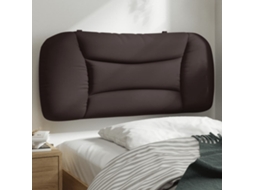 Vidaxl Almofadão De Cabeceira Hvar 90 Cm Tecido Castanho-escuro