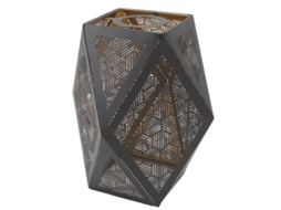Abajur de Metal Oco Poligonal Moderno E27 E26 para Lâmpada de Mesa Lustre Lâmpada de Chão S/MARCA